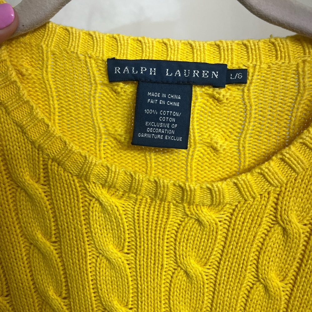 Yellow Polo Ralph Lauren Sweater